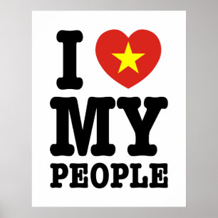 Poster I Heart (Love) My Viet Pessoas