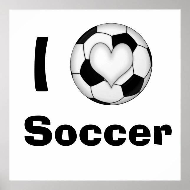Pôster I Heart Soccer (Frente)