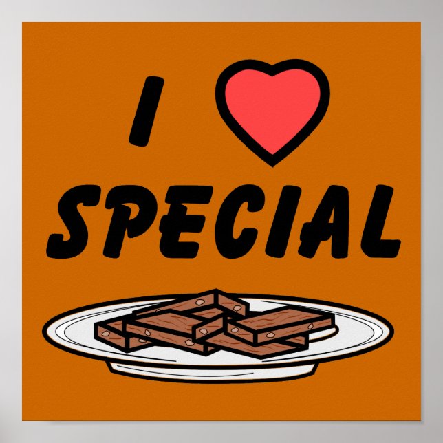 Pôster I Heart Special Brownies (Frente)