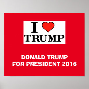 Poster I Heart Trump
