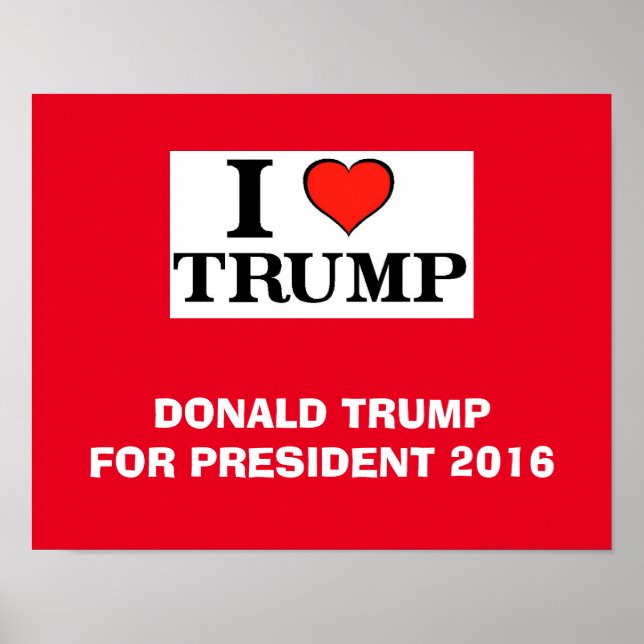 Poster I Heart Trump (Frente)