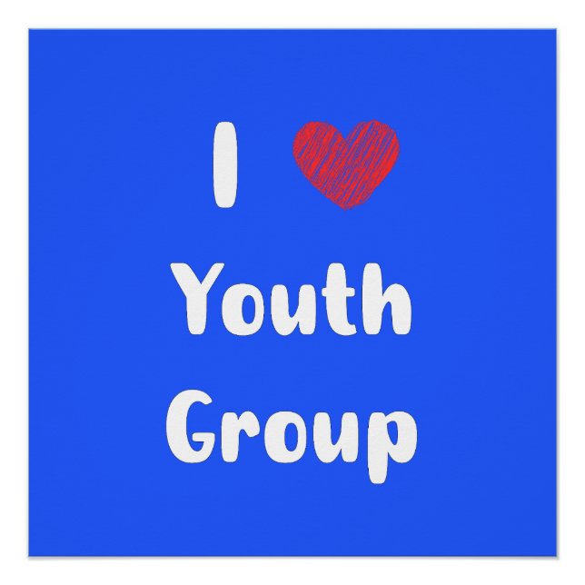 Pôster I Heart Youth Group Glossy Poster (Frente)