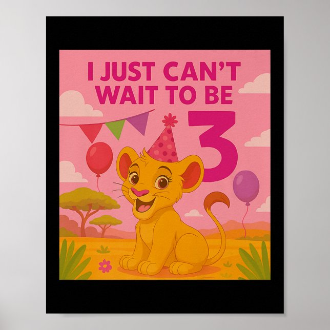 Poster I Just Can't Wait To Be 3 Premium  (Frente)