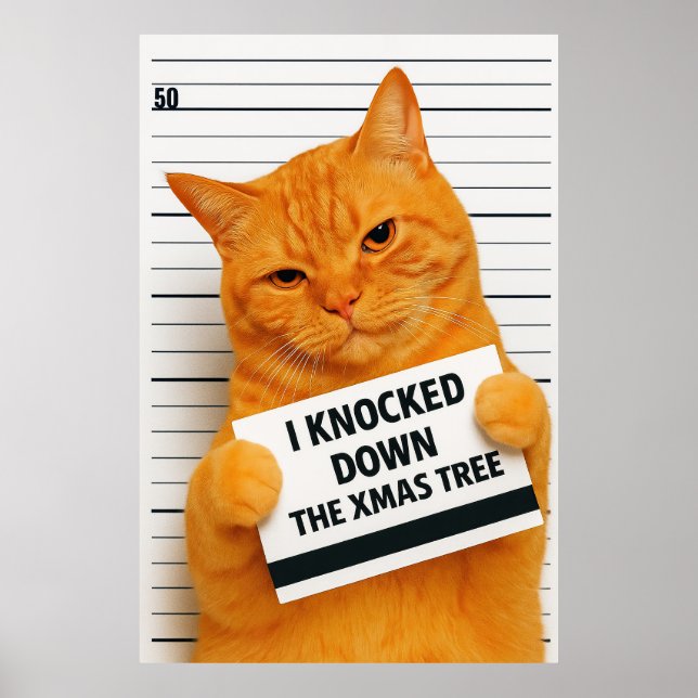 Poster I Knocked Down the Xmas Tree 😼🎄 (Frente)