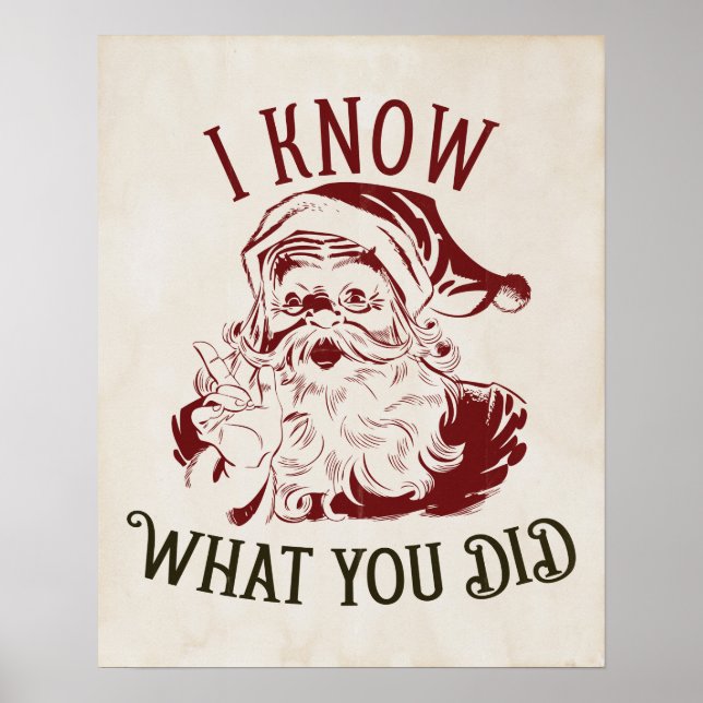 Poster I know what You did Vintage Chistmas (Frente)