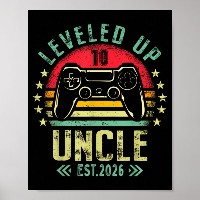 Poster I Leveled Up To Uncle 2026 Promoted To Uncle Level (Frente)