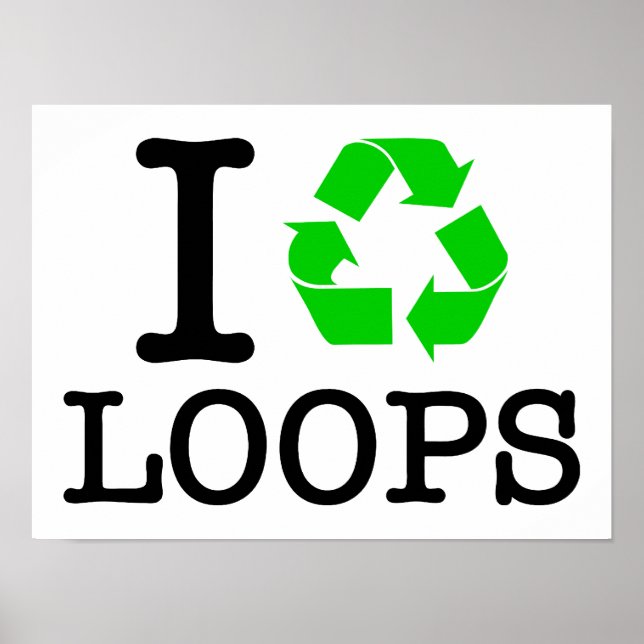 Pôster I Loops de Reciclar (Frente)