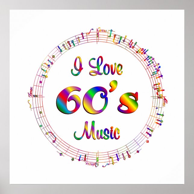 Poster I Love 60's Music (Frente)
