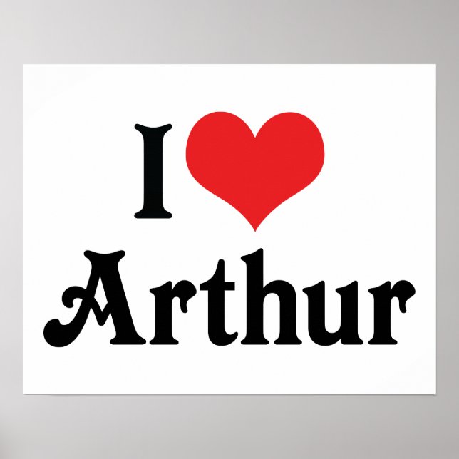 Poster I Love Arthur (Frente)
