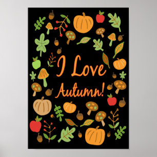 Poster I Love Autumn!