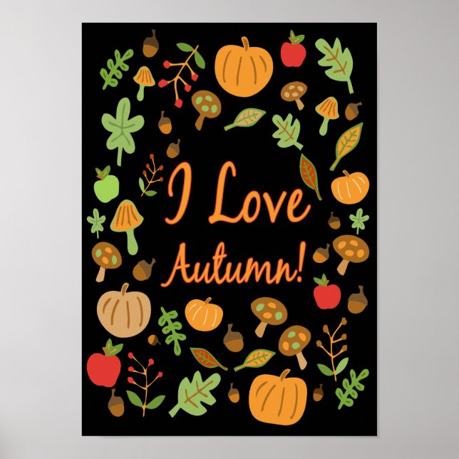 Poster I Love Autumn! (Frente)
