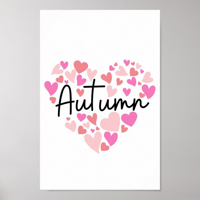 Poster I love Autumn (Frente)