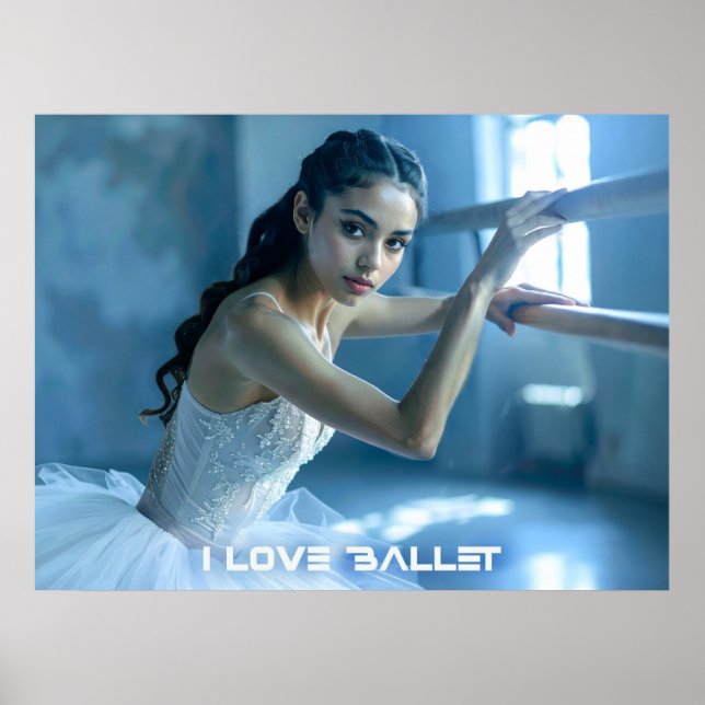 POSTER I LOVE BALLET - BALLET & DANCE (Frente)