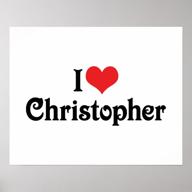 Pôster I Love Christopher (Frente)