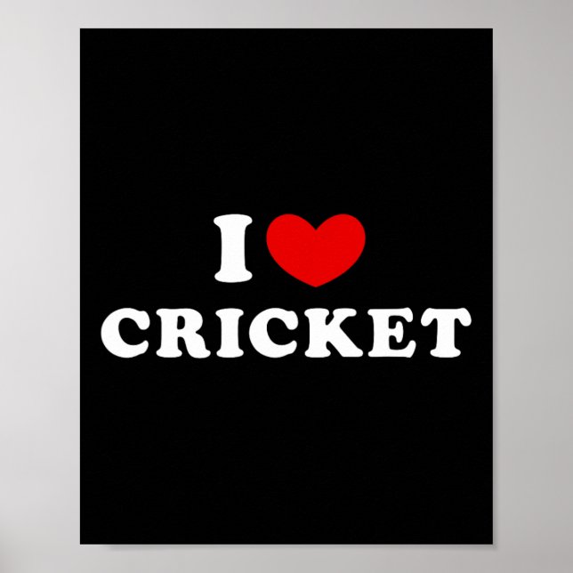 Poster I Love Cricket  (Frente)