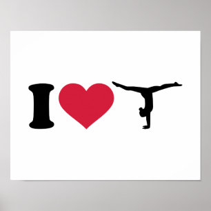 Poster I love Gymnastics