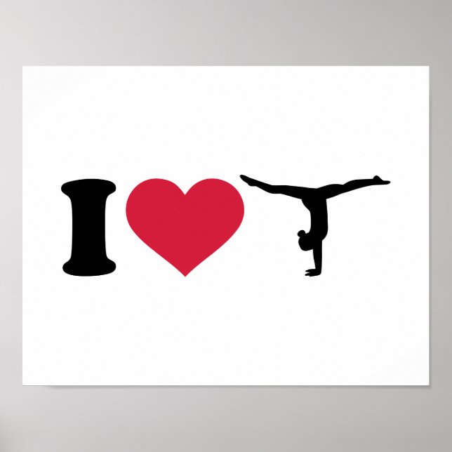 Poster I love Gymnastics (Frente)