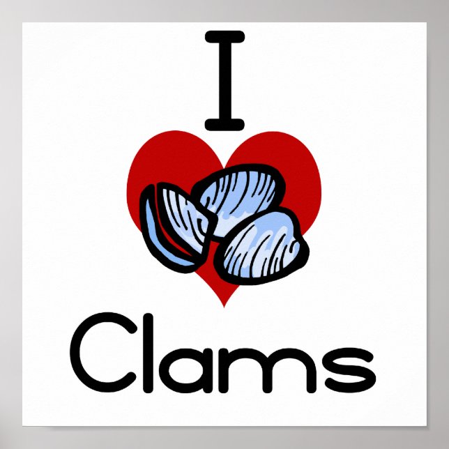 Pôster I love-heart clams (Frente)