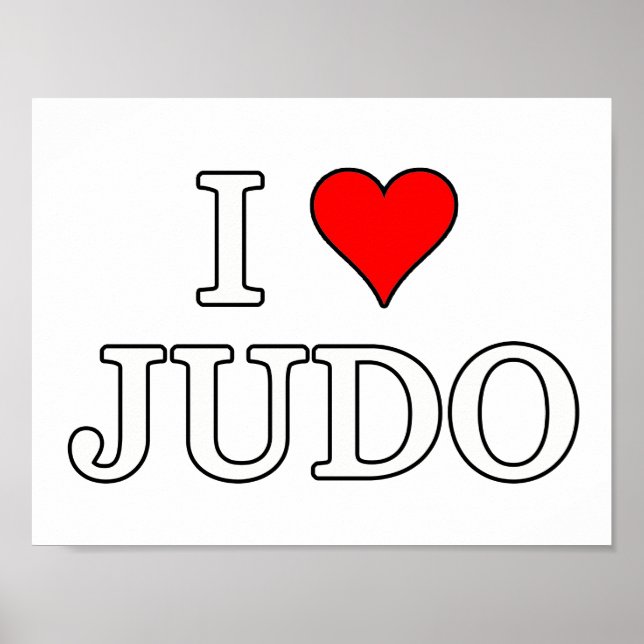 Poster I Love Judo (Frente)