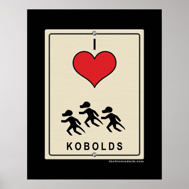 Poster I Love Kobolds (Frente)