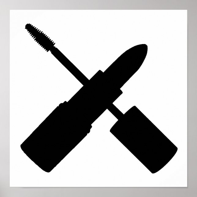 Pôster I Love Make Up Lipstick Mascara Cosmetics Makeup (Frente)