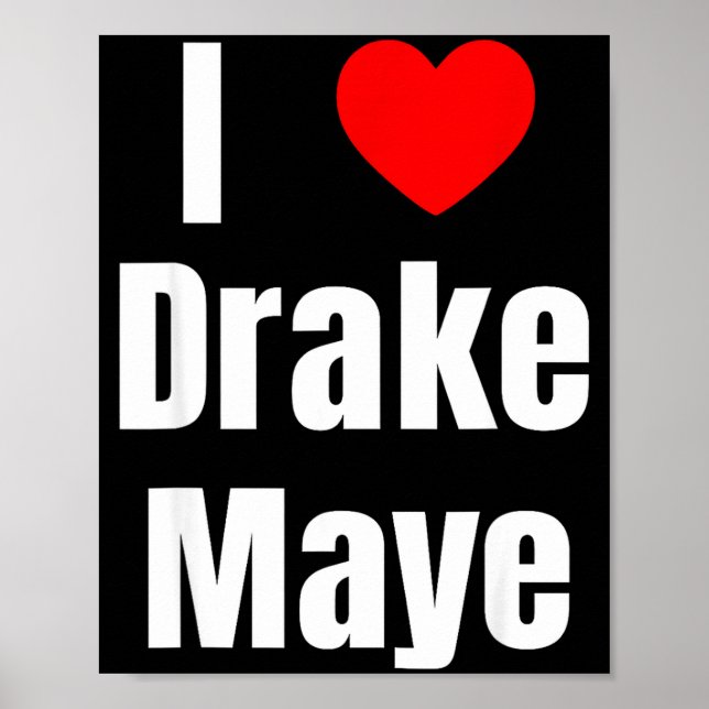 Poster I Love Maye Qb Football Fan  (Frente)