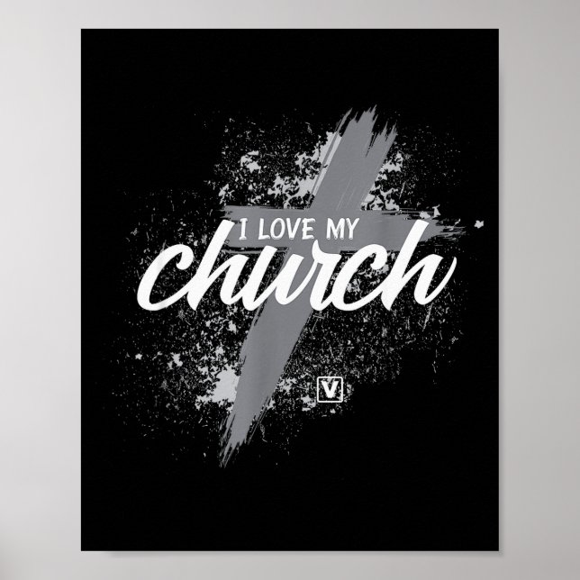 Poster I Love My Church - Midland New Life Vineyard, Mi  (Frente)