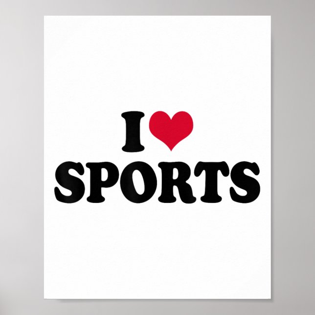 Poster I Love Srts Fitness Motivation  (Frente)