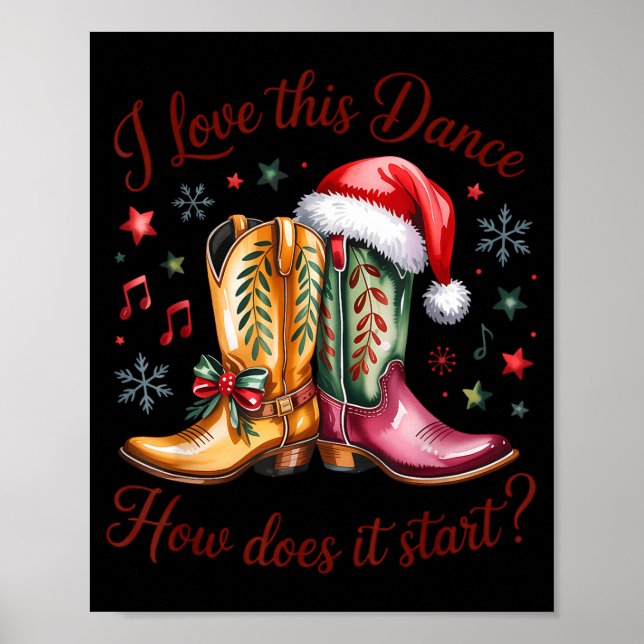Poster I Love This Dance How Does It Start Line Dance Chr (Frente)
