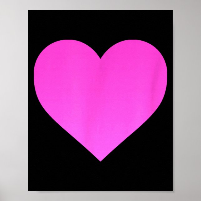 Poster I Love You Nk Purple Heart Valentines Day Emotico  (Frente)