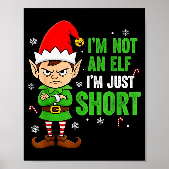 Poster I’m Just Short Funny Elf Christmas  (Frente)