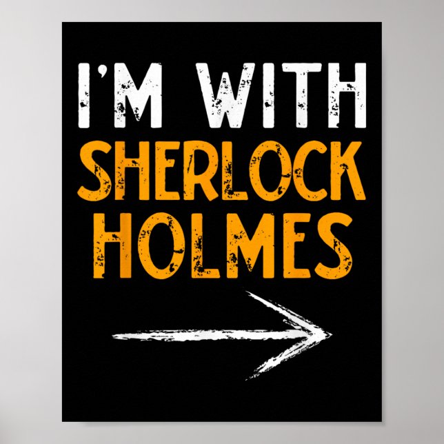 Poster I’m With Sherlock Holmes Halloween Matching Couple (Frente)