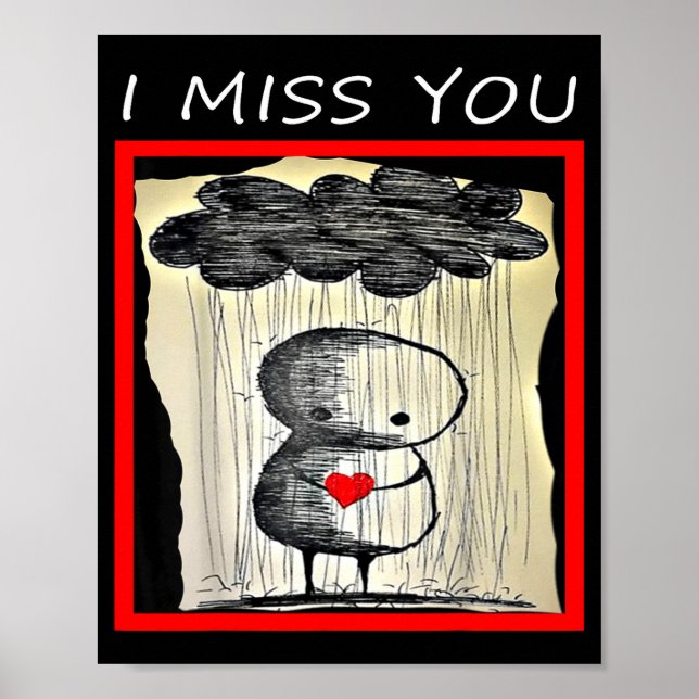 Poster I Miss You Valentine’s Day  (Frente)