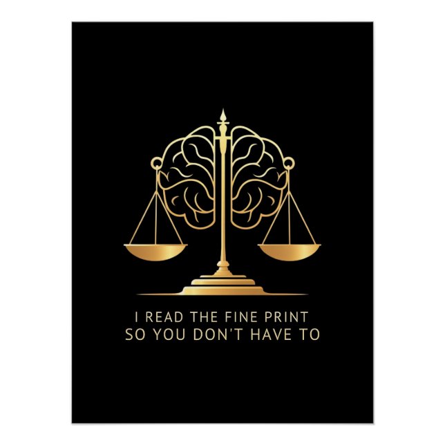 Pôster I Read the Fine Print So You Don't Have To  (Frente)