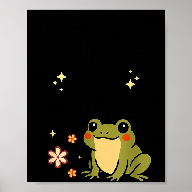 Poster I Refuse To Lose My Whimsy – Cute Frog Quote Funny (Frente)