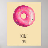 I Rosquinha Care Pun - Rosquinha Cor-de-Rosa Com P