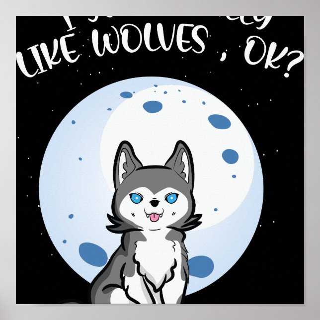 Poster I-So-Realmente Parecido-Lobos-Ok-Cute-Lobo (Frente)