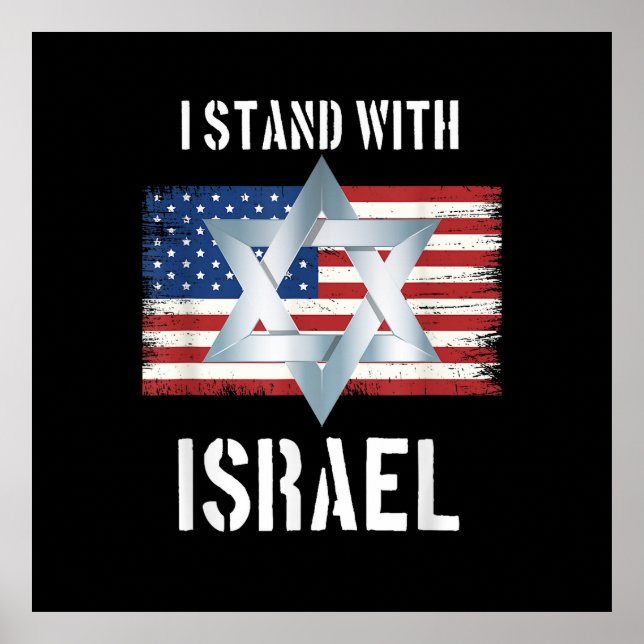 Poster i stand with israel (Frente)