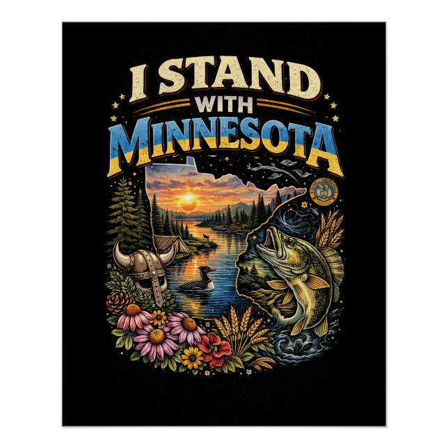 Pôster I Stand With Minnesota (Frente)