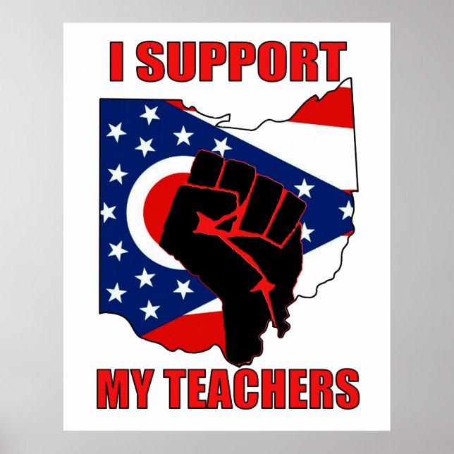 Poster I Support My Teachers (Frente)