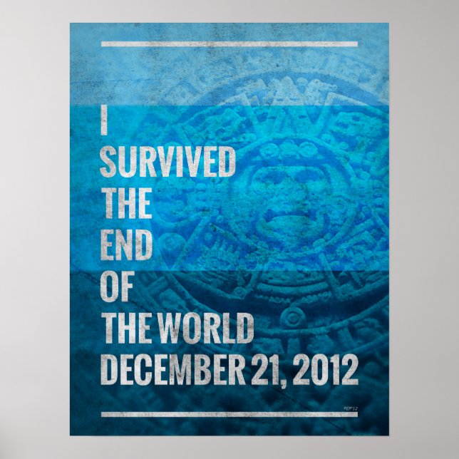 Pôster I Survived The End of The World (Frente)