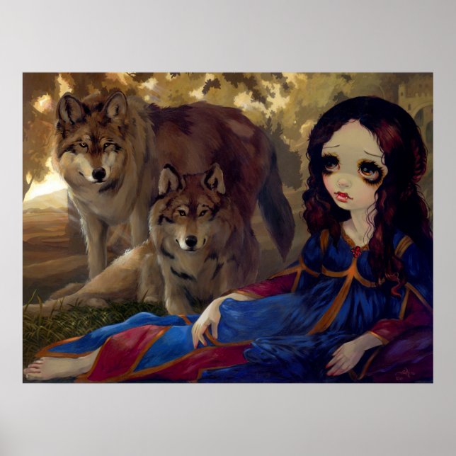 Poster I Vampiri:  I Lupi ART PRINT gothic vampire wolf (Frente)