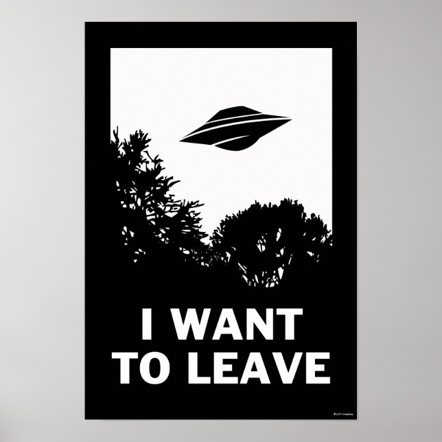 Poster I Want To Leave (Frente)