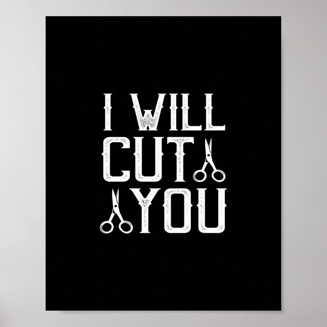 Poster i will cut you (Frente)