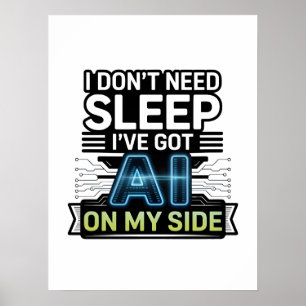Poster IA ao Meu Lado – Citação Divertida de Tecnologia
