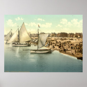 Pôster Iate que começam em Yarmouth, Norfolk, Inglaterra