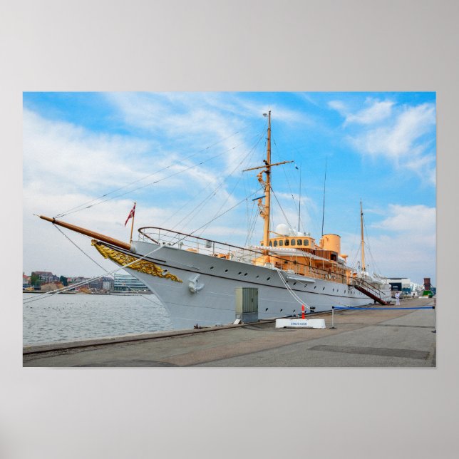 Poster Iate Real Dinamarquês Dannebrog (Frente)
