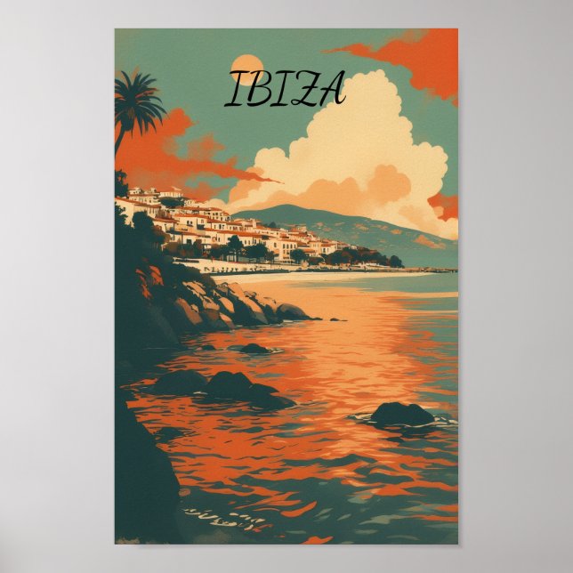 Poster Ibiza Espanha (Frente)