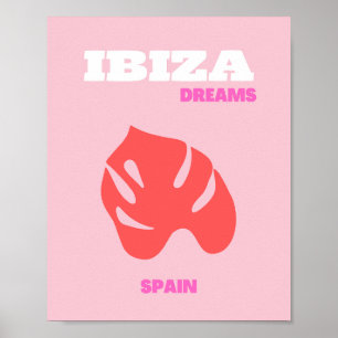 Poster Ibiza, Espanha, pré-disquete, Sala de pré-disquete