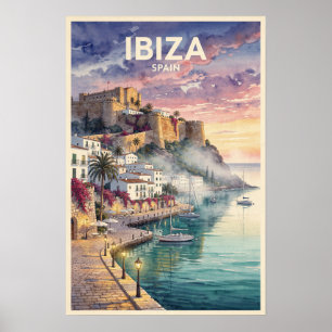 Poster Ibiza Espanha Viagem Vintage